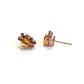 Bochic “Orient” Lemon Topaz Trillions & Amethyst Earrings Set 18K Gold & Silver