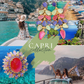 Bochic “Capri” Aquamarine & Sapphire, Pearl Earrings Set In 18K Gold & Silver