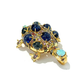 Bochic “Orient” Retro Multi Sapphires & Opal Brooch Set in 18k Gold & Silver