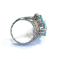 Bochic “Orient” Appetite, Topaz & Pearl Cocktail Ring Set In 18K Gold & Silver