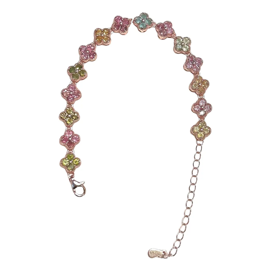 Bochic “Iconic” Ruby & Multi Color Tourmaline Bracelet Set In 18K Gold & Silver