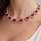 Bochic “Capri” Vintage Ruby, Peridot & White Topaz Convertible Necklace in 18K Gold & Silver