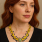 Bochic “Capri” Lemon Quartz, Aquamarine, Opal & Sapphire Convertible Necklace “Circa 1990s