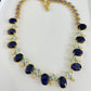 Bochic “Capri” Vintage Blue Sapphire, Tanzanite & White Topaz Drop Necklace Set In 18K Gold & Silver