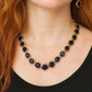 Bochic “Capri” Natural Blue Sapphire & Diamond Necklace & Earrings Set 18K Gold & Silver