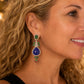 Bochic "Capri" Vintage Classic Diamond, Emerald & Tanzanite Necklace & Earrings Suite