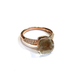 Classic Italian Bochic “Capri” Lemon Topaz Ring Set In 18K Gold & Silver
