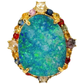 Bochic “Orient” Sapphire, Opal & Ruby Cocktail Ring Set In 18K Gold & Silver