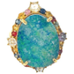 Bochic “Orient” Sapphire, Opal & Ruby Cocktail Ring Set In 18K Gold & Silver