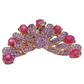 Bochic  “Orient” Sapphire, Amethyst & Ruby Brooch Set In 18K Gold & Silver