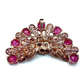 Bochic  “Orient” Sapphire, Amethyst & Ruby Brooch Set In 18K Gold & Silver