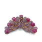 Bochic  “Orient” Sapphire, Amethyst & Ruby Brooch Set In 18K Gold & Silver