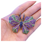 Bochic “Orient”  Multi Natural Sapphire Fancy Candy Gem Butterfly Brooch or Ring