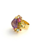 Bochic Candy Cocktail Multi Gem Ring Set in 18k Gold & Silver Size 7