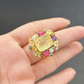 Bochic Candy Cocktail Multi Gem Ring Set in 18k Gold & Silver Size 7