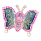 Bochic “Orient” Pink Sapphires & Tourmaline Ring Set in 18k Gold & Silver Size Us 7