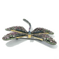 Bochic “Orient” Multi Sapphires & Ruby Brooch Set in 18k Gold & Silver