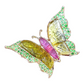 Bochic “Orient” Carved Tourmaline & Tsavorite Ring Set in 18k Gold & Silver Size Us 7