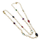 Bochic “Capri” FreshWater Pearl, Ruby, Sapphire, Aquamarine, & Mix Gems Necklace