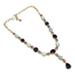 Bochic “Capri” Ruby, Sapphire, Opal Mix Gems Necklace Set in 18k Gold & Silver