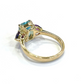 Bochic “Orient” Blue Topaz & Amethyst Ring Set In 18K Gold & Silver