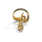 Bochic “Orient” Green Emerlad & Red Ruby Serpent Ring In 18K Gold & Silver