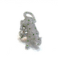 Bochic “Orient” Panthere Emerald & Sapphire Ring Set In 18K White Gold & Silver