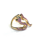 Bochic “Orient” Blue Sapphire & Red Ruby Serpent Ring In 18K Gold & Silver
