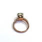 Classic Italian Bochic “Capri” Lemon Topaz Ring Set In 18K Gold & Silver