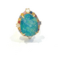 Bochic “Orient” Sapphire, Opal & Ruby Cocktail Ring Set In 18K Gold & Silver
