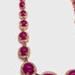 Bochic “Capri” Vintage Ruby, Peridot & White Topaz Convertible Necklace in 18K Gold & Silver